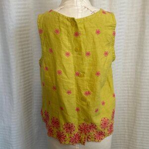 vintage Christy Allen oversized embroidered cropped top NWT